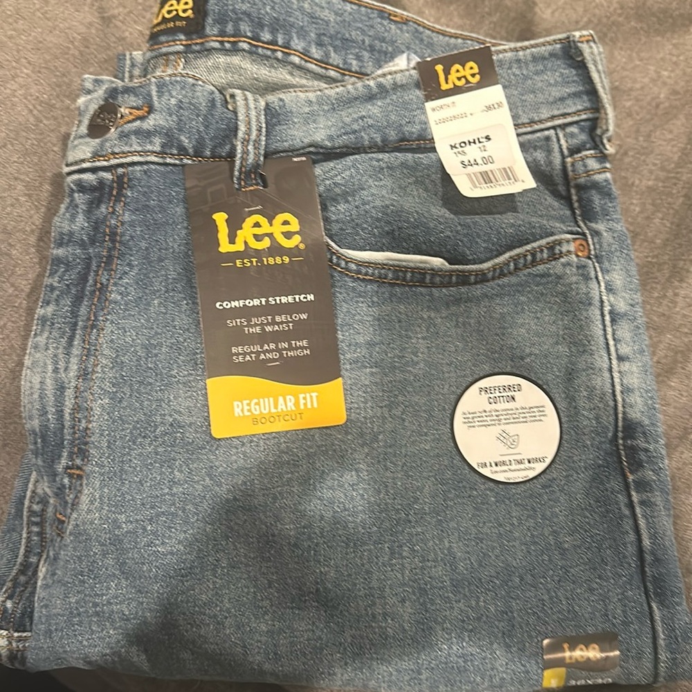 Mens  36 x 30 Lee Jeans Regular Fit Bootcut